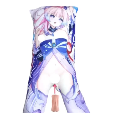 A dakimakura pillow cover/case of Sangonomiya Kokomi from Genshin Impact